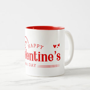 Keramische koffie Mok-Valentijn harten Tweekleurige Koffiemok