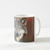 Keramische koffie-Mok-Wolf Koffiemok (Voorkant rechts)