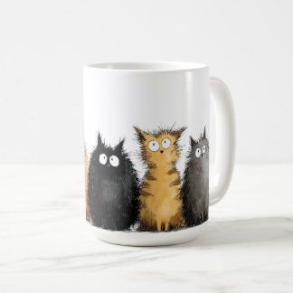Keramische koffiemok-Cartoonkatten Koffiemok