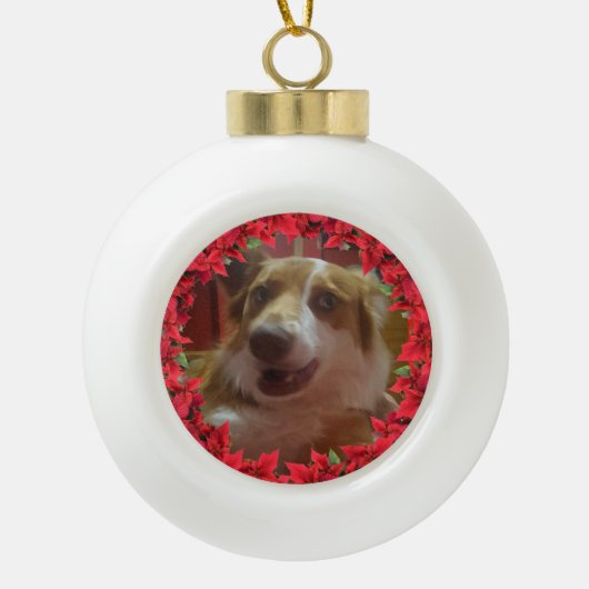 Keramische kogelfoto's bal ornament (Voorkant)