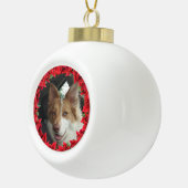 Keramische kogelfoto's bal ornament (Rechts)