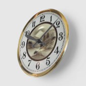 Keramische kunst ronde klok (Hoek)