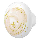 Keramische lade Trek gouden Rozen knop (Rechts)