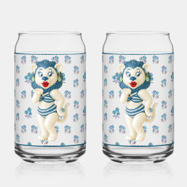 Keramische Leeuw Frisdrank Glas