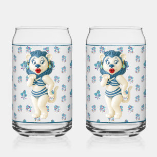 Keramische Leeuw Frisdrank Glas