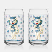 Keramische Leeuw Frisdrank Glas (Achterkant)