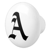 Keramische Letter Knob Gothic Keramische Knop (Rechts)