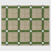 Keramische mediterrane tegels groene grijs cadeaupapier (Vlak)