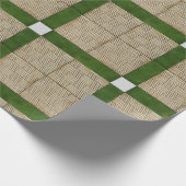 Keramische mediterrane tegels groene grijs cadeaupapier (Hoek)