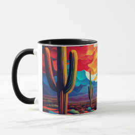 Keramische Mok Arizona Sunset in Abstracte stijl