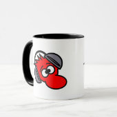 Keramische mok hoofdtelefoongast (Voorkant links)