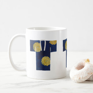 Keramische mok met blauwe nagajuban-design