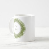 Keramische mok met Eat Green-design (Voorkant links)
