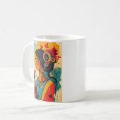 Keramische Mok met een klassiek ontwerp van een vr (Voorkant links)