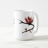 Keramische mok met Japanse bloesem (Voorkant rechts)