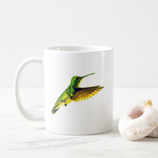 Keramische mok met kolibrie ontwerp (Met donut)