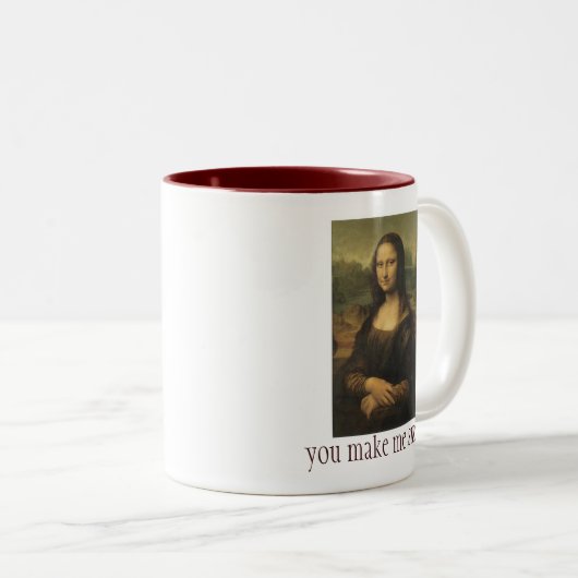 Keramische Mok met Mona Lisa (Voorkant rechts)