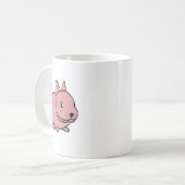Keramische mok met roze konijn ontwerp (Voorkant links)
