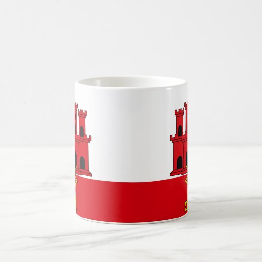 Keramische Mok van de Gibraltar Flag (Center)