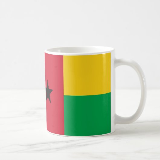 Keramische Mok van de vlag van Guinee-Bissau (Rechts)