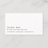 Keramische Mok van koffie Visitekaartje (Achterkant)