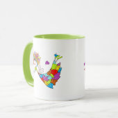 Keramische mok Whimsical Fairy (Voorkant links)