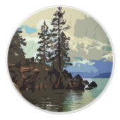 Keramische molenmeeuw knop (Voorkant)