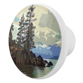 Keramische molenmeeuw knop