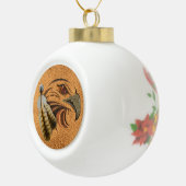 Keramische Native Spirit "Hawk" Ball Ornament (Rechts)