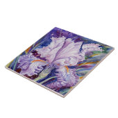 Keramische "Night Iris"-tegel Tegeltje (Zijkant)