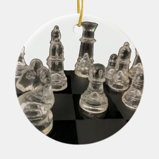 Keramische Ornament Chess. (Voorkant)
