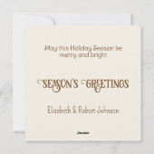 Keramische Ornamenten Foto Lijst Feestdagenkaart (Achterkant)