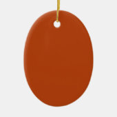 Keramische ovale ornament Roest (Voorkant)