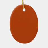 Keramische ovale ornament Roest (Achterkant)