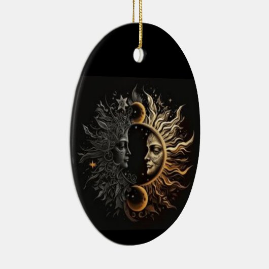 Keramische ovale versiering keramisch ornament (Rechts)