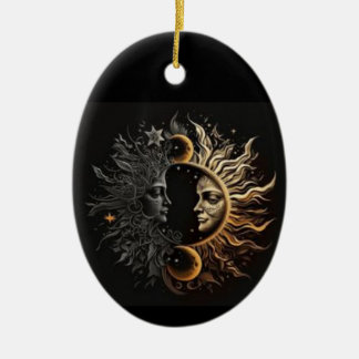 Keramische ovale versiering keramisch ornament