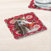 Keramische paarden coaster kartonnen onderzetters (Gebogen)