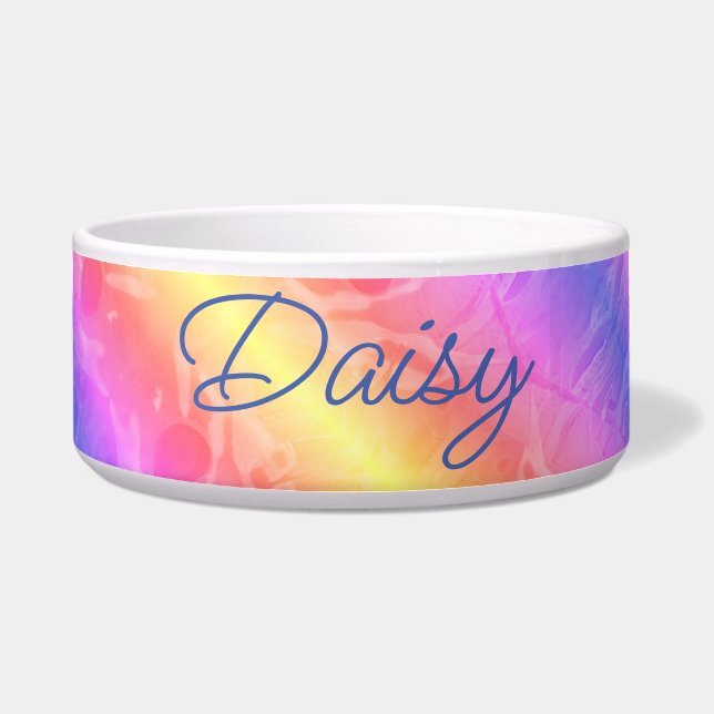 Keramische Pet Bowl *personalize* Voerbakje (Voorkant)