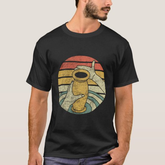 Keramische Retro Kiln Pottery T-shirt (Voorkant)