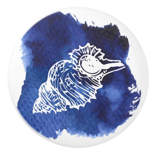 Keramische schedel, Kustvormig levend ontwerp, Sea Keramische Knop (Voorkant)