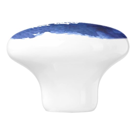 Keramische schedel, Kustvormig levend ontwerp, Sea Keramische Knop (Zijkant)