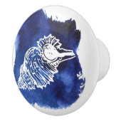 Keramische schedel, Kustvormig levend ontwerp, Sea Keramische Knop (Rechts)