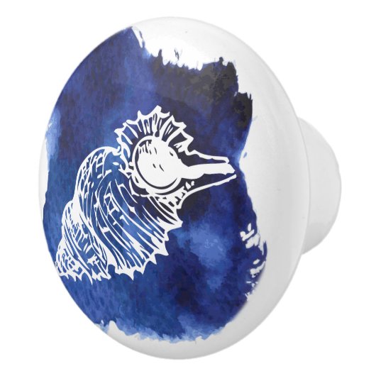 Keramische schedel, Kustvormig levend ontwerp, Sea Keramische Knop (Rechts)