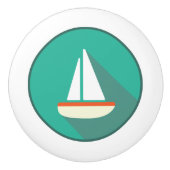 Keramische schedel, Kustvormig levend ontwerp, zei Keramische Knop (Voorkant)