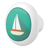 Keramische schedel, Kustvormig levend ontwerp, zei Knop (Rechts)