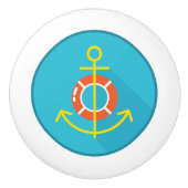 Keramische schedel, Kustvormig levenontwerp, Anker Keramische Knop (Voorkant)