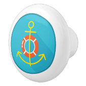 Keramische schedel, Kustvormig levenontwerp, Anker Keramische Knop (Rechts)