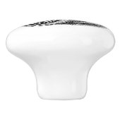 Keramische schedel -  naaigeltje, "Thread Spool" Knop (Zijkant)