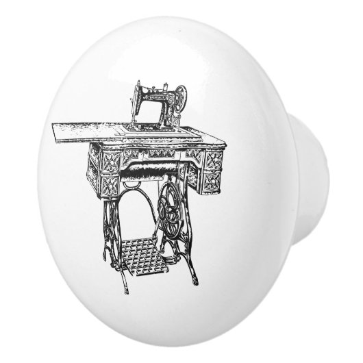 Keramische schedel -  naaigeltje, zangeres keramische knop (Rechts)