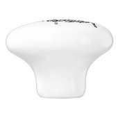 Keramische schedel -  naaigeltje, zangeres knop (Zijkant)